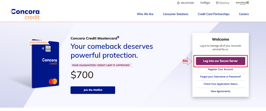Milestone Credit Card Payment